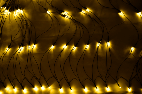 Δίχτυ LED 320L 2x2,5m πράσινο καλ. θερμό 31V IP44 +επέκταση