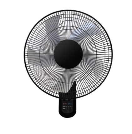 0002339_0 Ανεμιστήρας επίτοιχος τηλεχειριζόμενος Φ45cm 55W Μαύρος