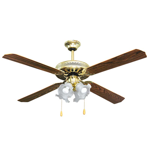 LINEME ΑΝΕΜ/ΡΑΣ CF52 4ΦΤ ΧΡΥΣΟ/ΚΑΦΕ DECO