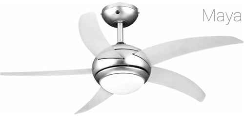 LINEME ΑΝΕΜ/ΡΑΣ ΟΡΟΦΗΣ&ΤΗΛ.44" E14 MAYA ΑΣΗΜΙ ΦΤΕΡΑ