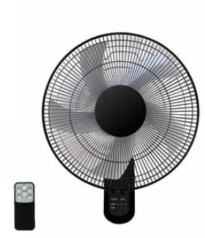 LINEME ΑΝΕΜ/ΡΑΣ ΕΠΙΤΟΙΧΟΣ ΜΑΥΡΟΣ 18"&ΤΗΛ/ΡΙΟ