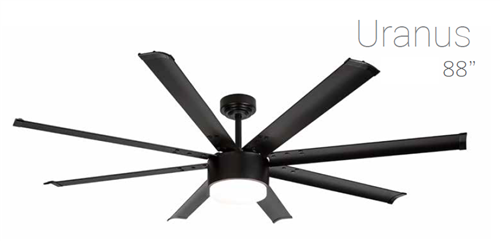 LINEME ΑΝΕΜ/ΡΑΣ ΟΡΟΦΗς ΦΩς ΤΗΛ .88" ΜΑΥΡΟΣ URANUS