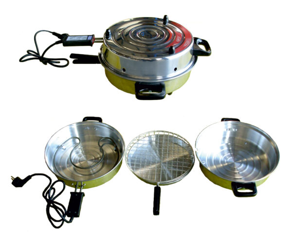 Ηλεκτρική ψηστιέρα αλουμινίου με διπλή σχάρα