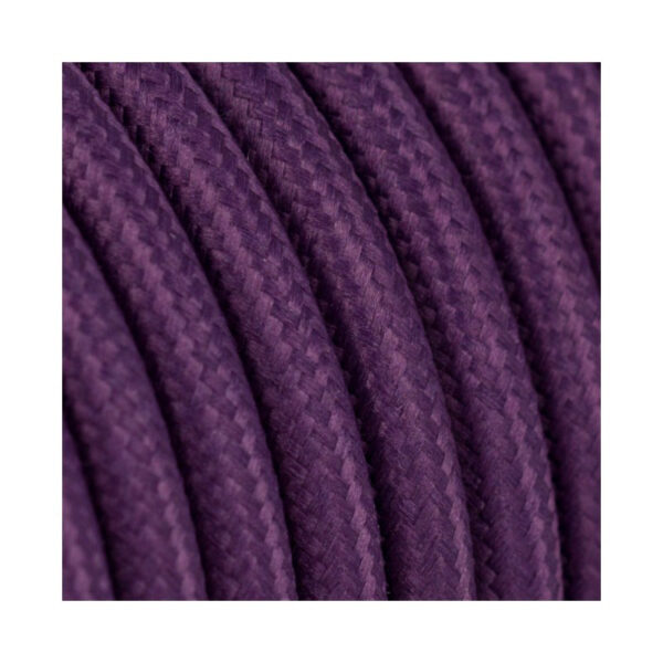 0000923_0 Διακοσμητικό υφασμάτινο καλώδιο Μωβ