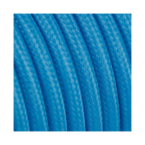 0000927_0 Διακοσμητικό υφασμάτινο καλώδιο Μπλε πάγου