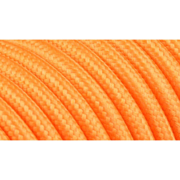 0000930_0 Διακοσμητικό υφασμάτινο καλώδιο Πορτοκαλί