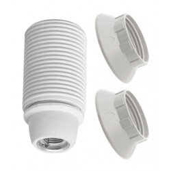 Ντουί Ε14 με βόλτες + 2 ροδέλες  Λευκό