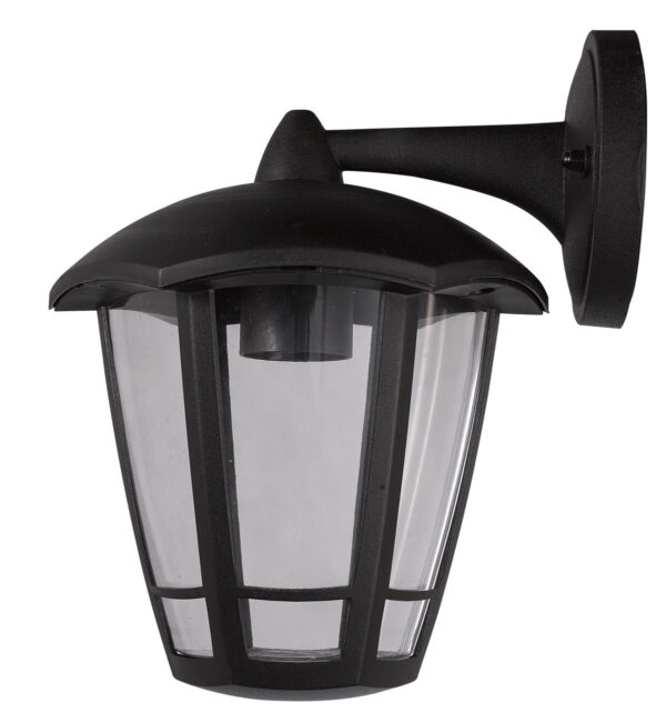 Φανάρι πλαστικό DOWN E27 IP44 Μαύρο