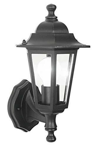 Φανάρι αλουμινίου εξάγωνο UP E27 IP44 Μαύρο