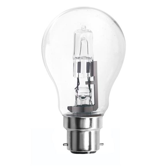 Λάμπα αλογόνου ECO Α55 52W B22 CLEAR