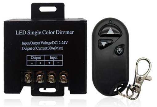 ΑΣΥΡΜ. DIMMER CONTR. 12V/24V 30Α ΓΙΑ ΜΟΝΟΧΡ. ΤΑΙΝΙΑ