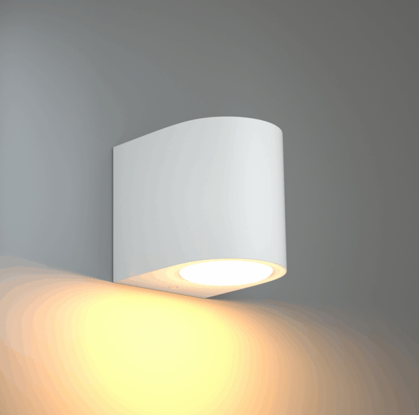 Απλίκα τοίχου πλαστική Sora 1xGU10 Λευκή