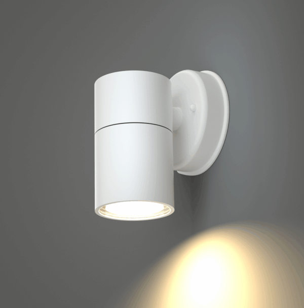 0002040_0 Απλίκα τοίχου πλαστική Kento 1xGU10 Λευκή