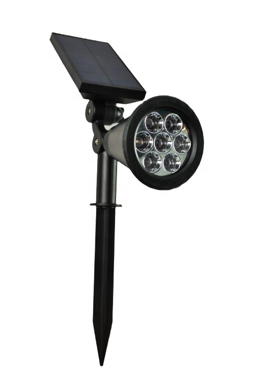 Spot ηλιακό LED 7W μπηχτό IP65 6000K Μαύρο