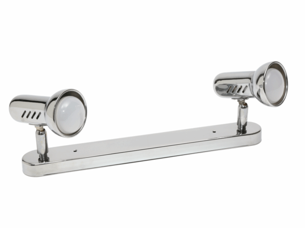 Spot διπλό μπάρα Ε14 ΧΡΩΜΙΟ