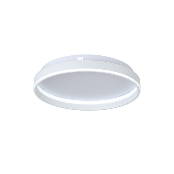 Inlight 65W 3CCT Πλαφονιέρα Οροφής 50εκ. Λευκή με Ενσωματωμένο LED