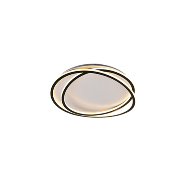 Inlight Πλαφονιέρα οροφής LED 38W 3CCT σε μαύρη απόχρωση D:50x12cm