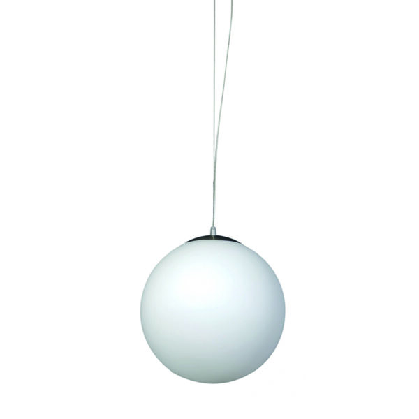 InLight Κρεμαστό φωτιστικό από λευκή οπαλίνα 1XE27 D:30cm