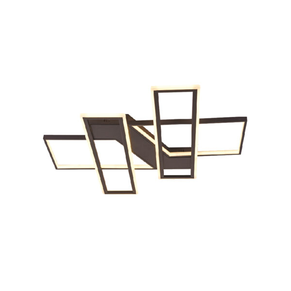 Inlight Πλαφονιέρα οροφής LED 90W 3CCT σε μαύρη απόχρωση